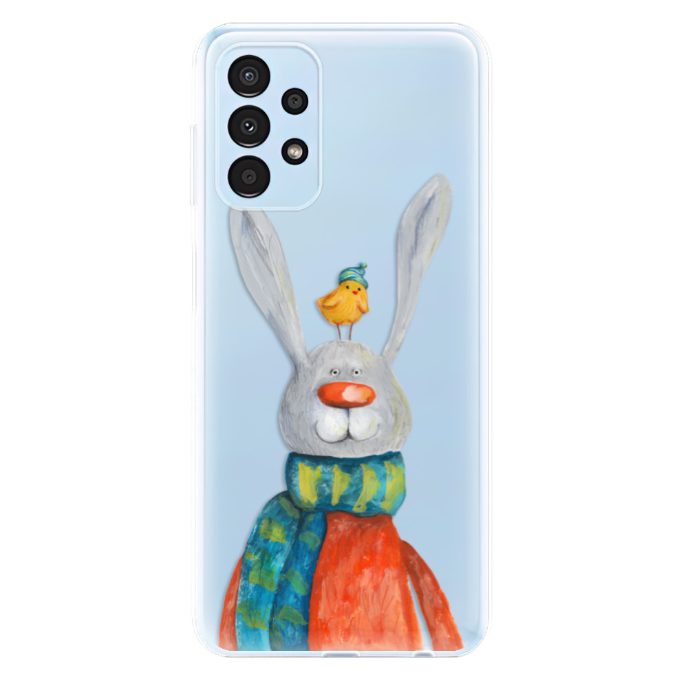 Odolné silikónové puzdro iSaprio - Rabbit And Bird - Samsung Galaxy A13