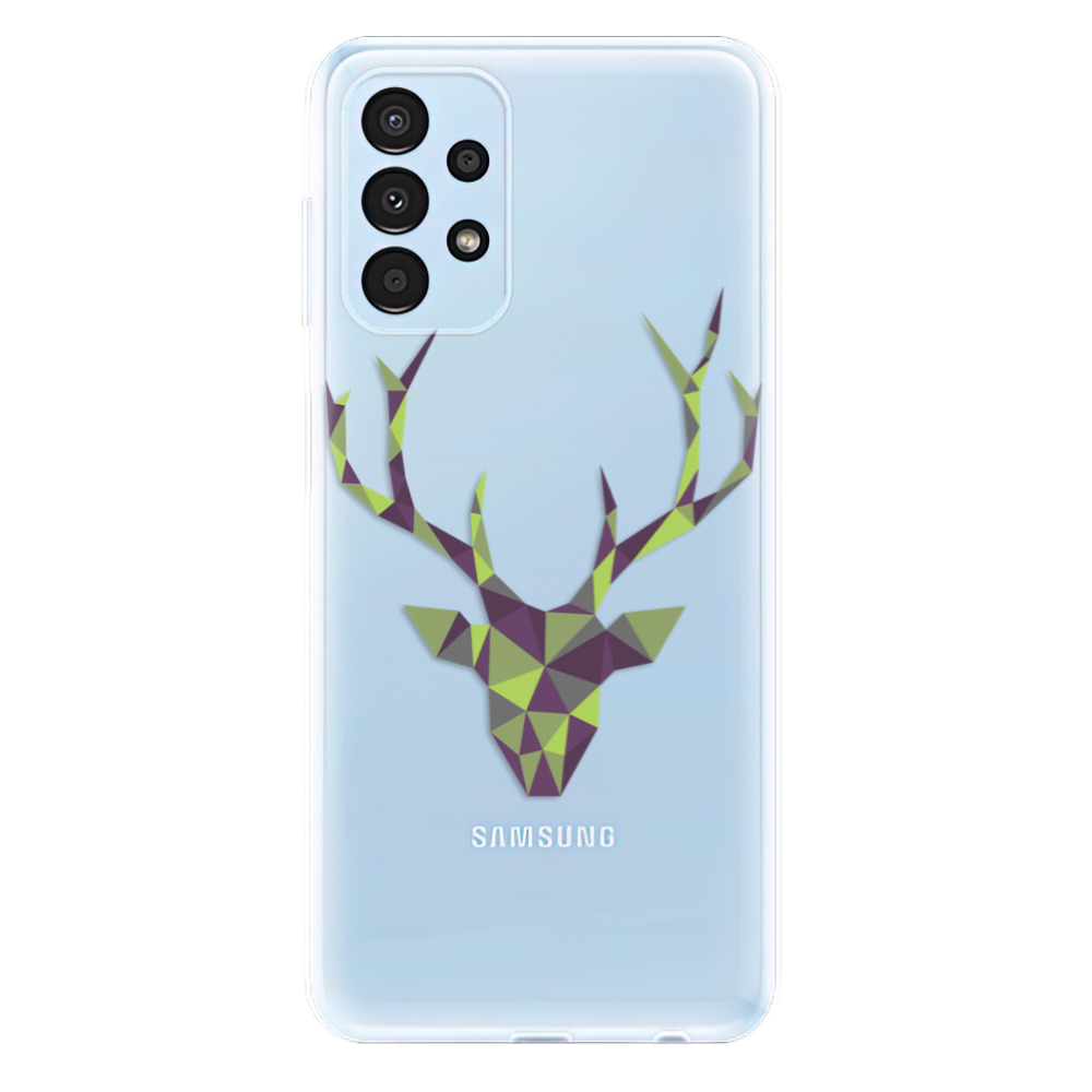 Odolné silikónové puzdro iSaprio - Deer Green - Samsung Galaxy A13