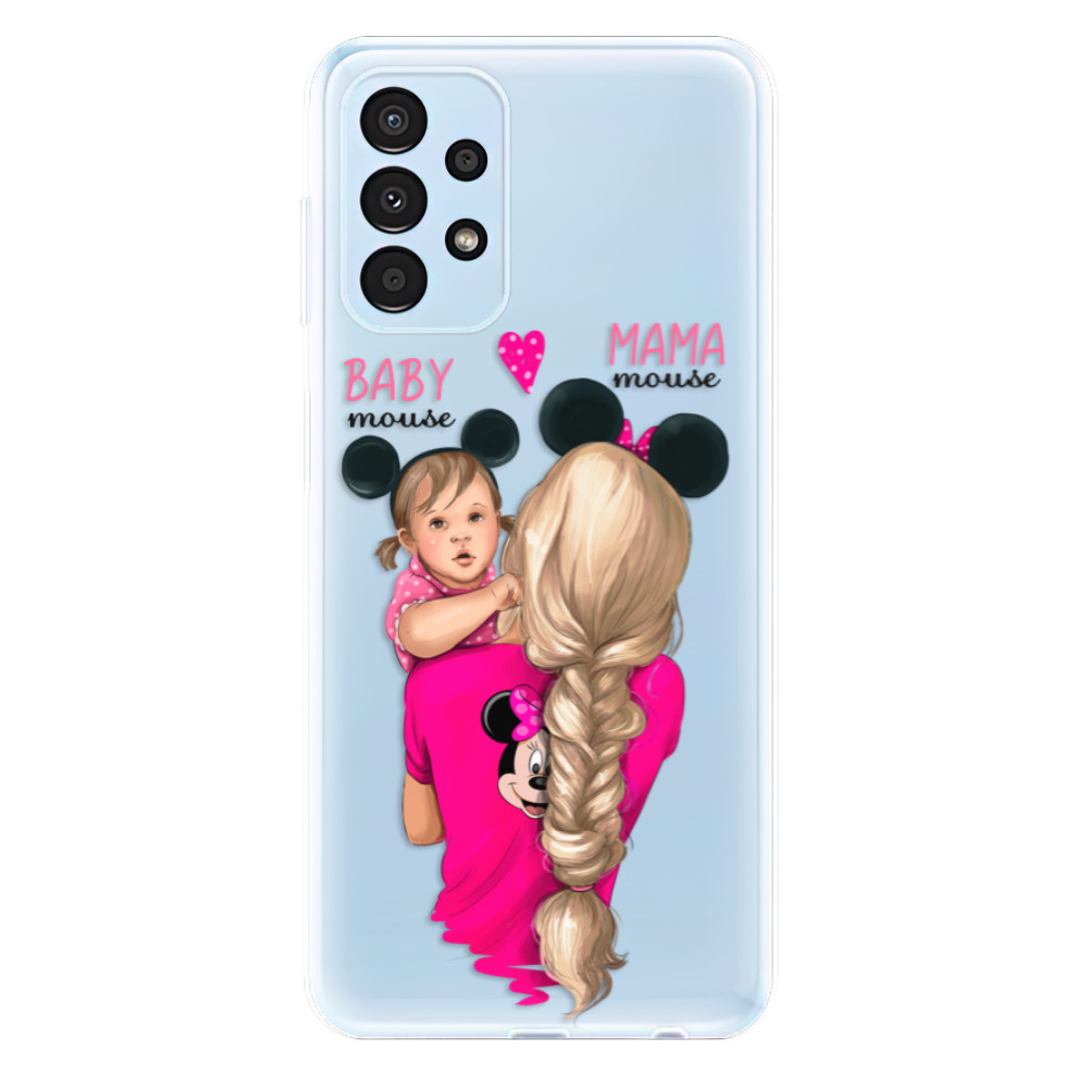 Odolné silikónové puzdro iSaprio - Mama Mouse Blond and Girl - Samsung Galaxy A13