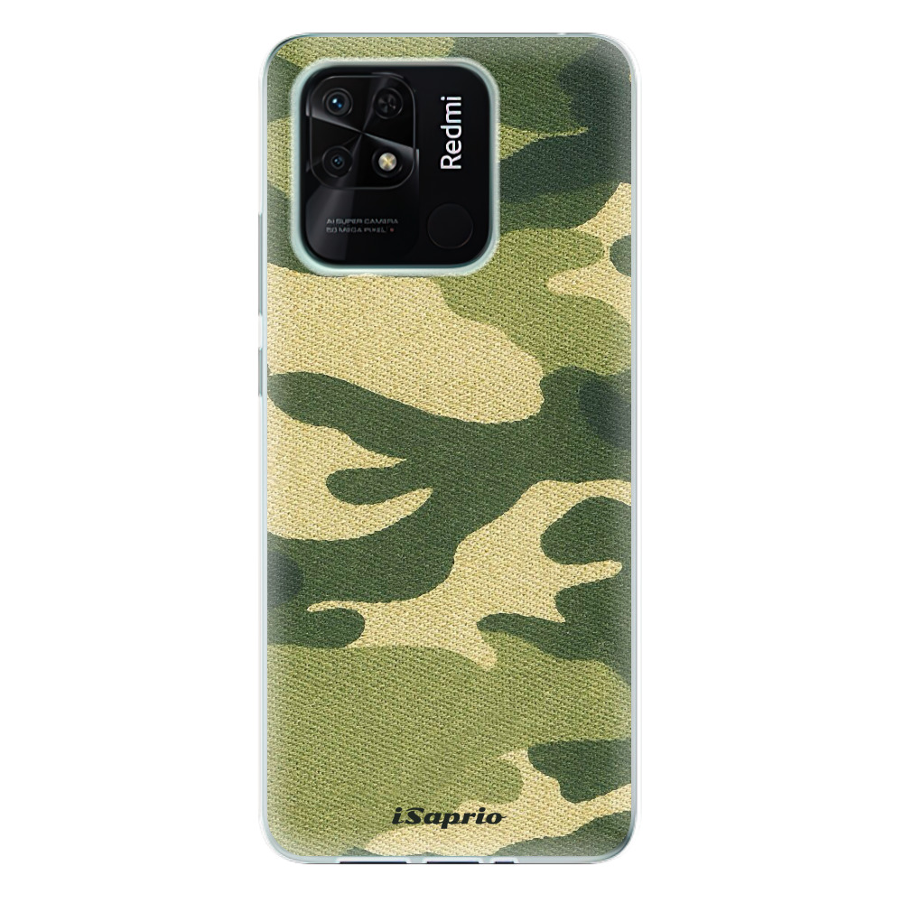 Odolné silikónové puzdro iSaprio - Green Camuflage 01 - Xiaomi Redmi 10C