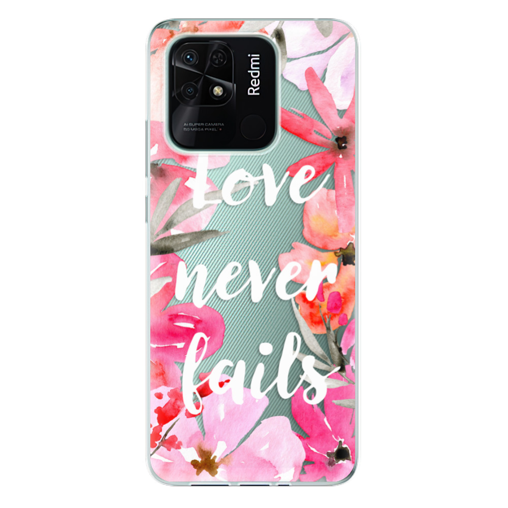 Odolné silikónové puzdro iSaprio - Love Never Fails - Xiaomi Redmi 10C