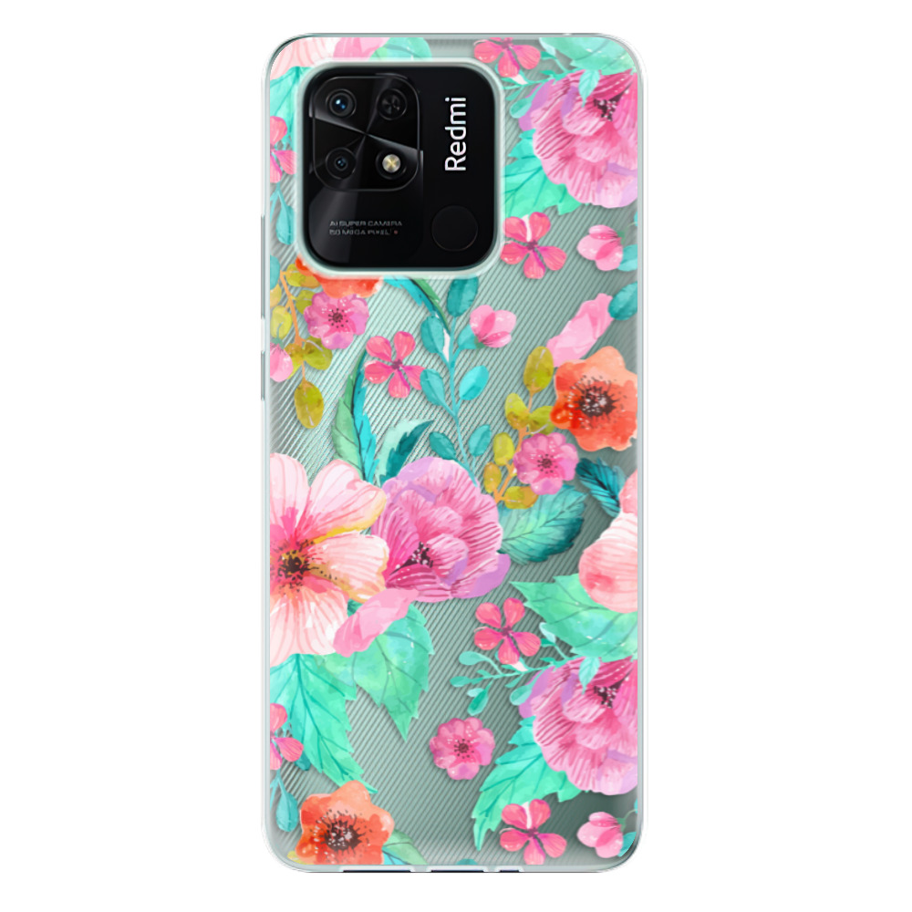 Odolné silikónové puzdro iSaprio - Flower Pattern 01 - Xiaomi Redmi 10C