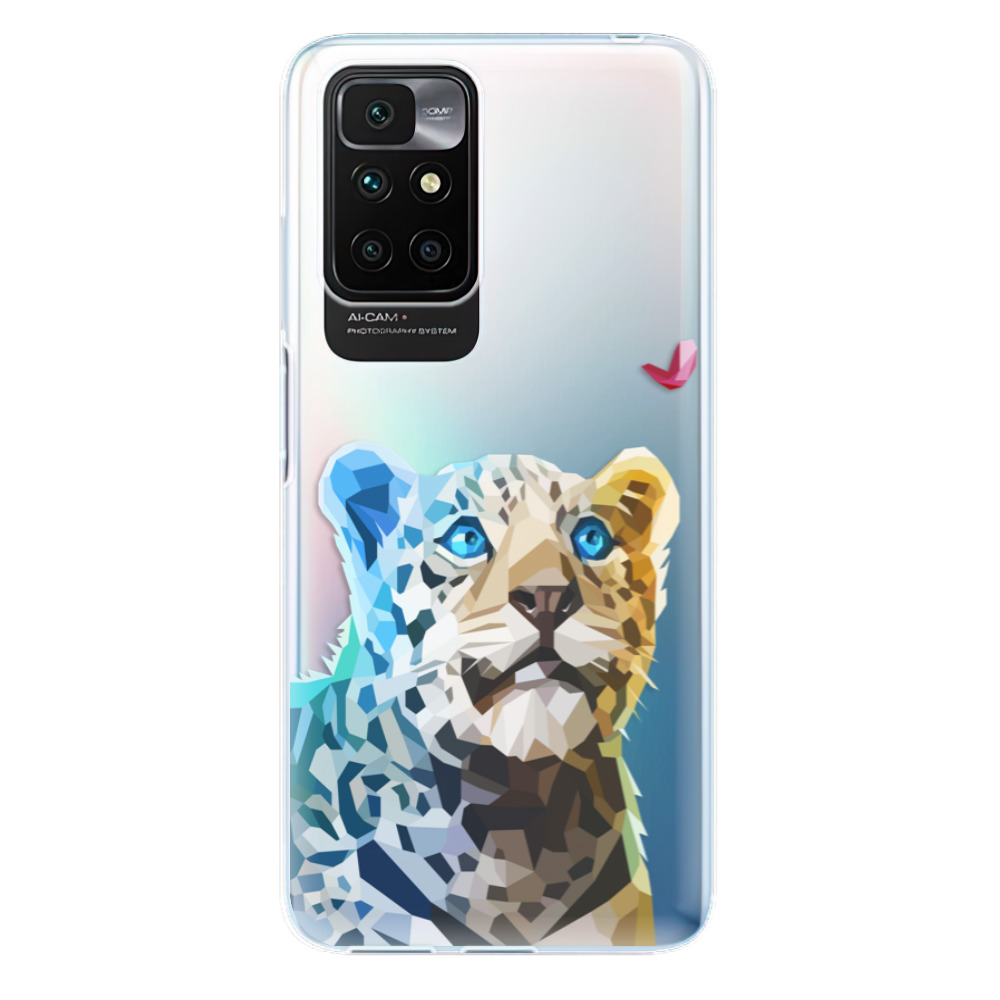 Odolné silikónové puzdro iSaprio - Leopard With Butterfly - Xiaomi Redmi 10