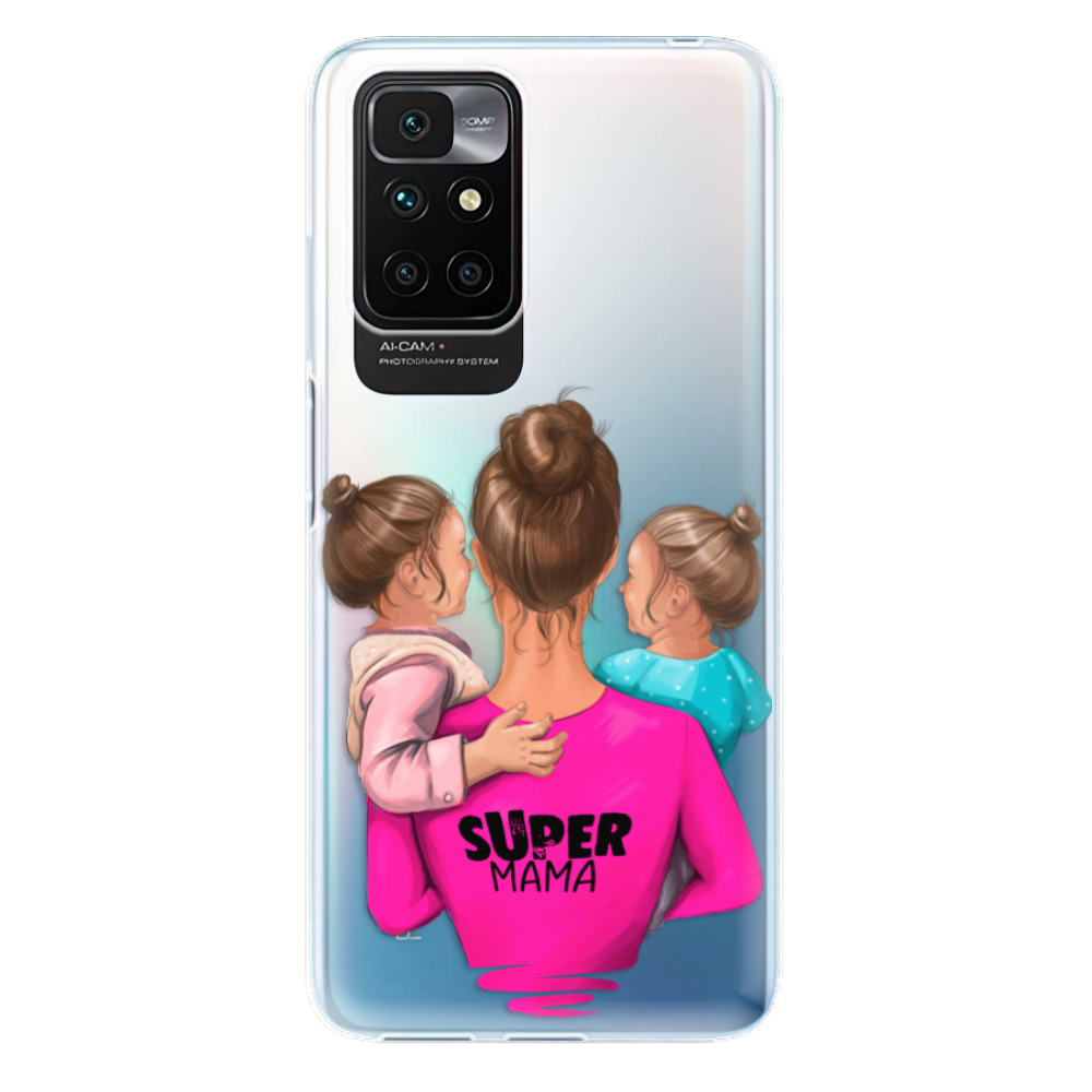 Odolné silikónové puzdro iSaprio - Super Mama - Two Girls - Xiaomi Redmi 10