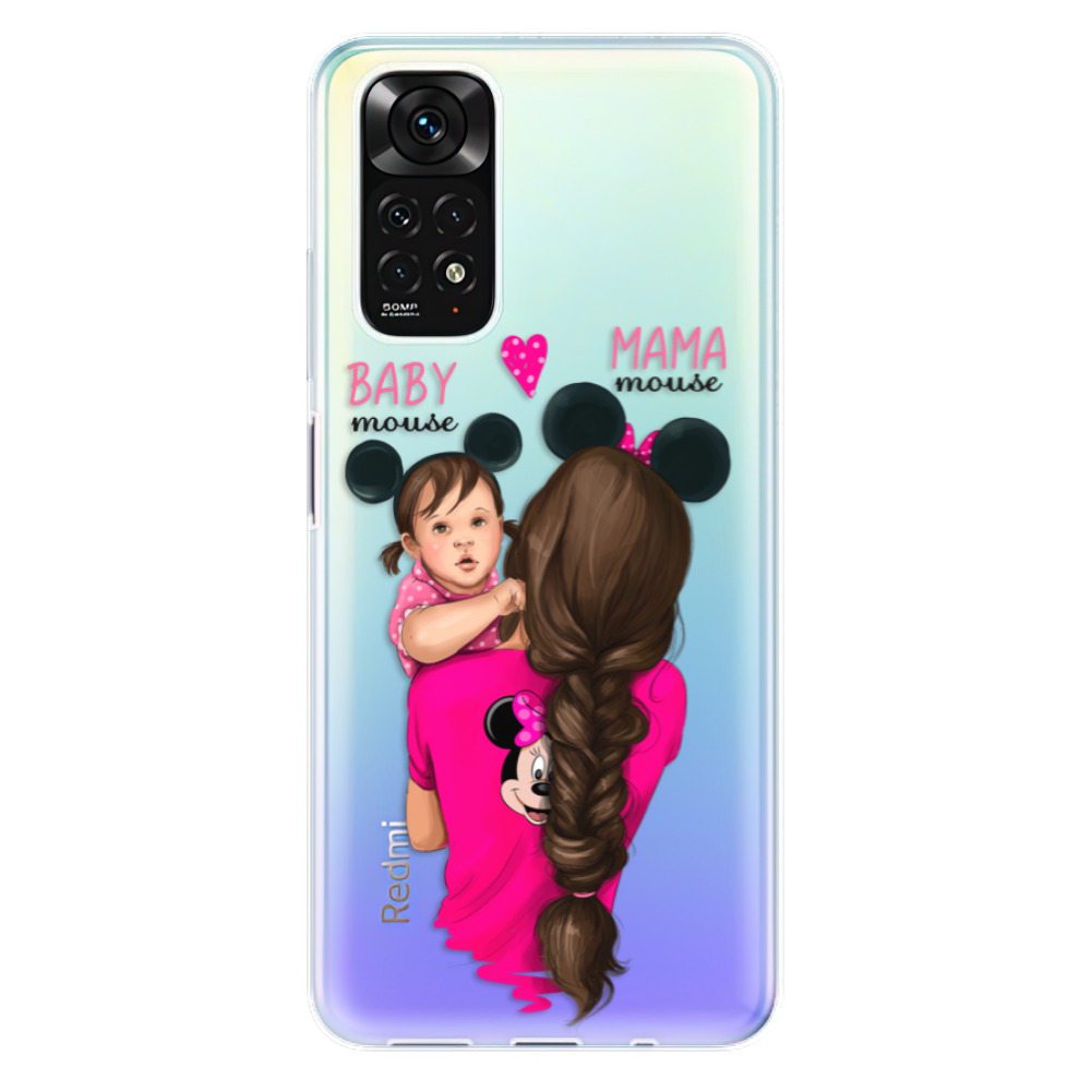 Odolné silikónové puzdro iSaprio - Mama Mouse Brunette and Girl - Xiaomi Redmi Note 11 / Note 11S