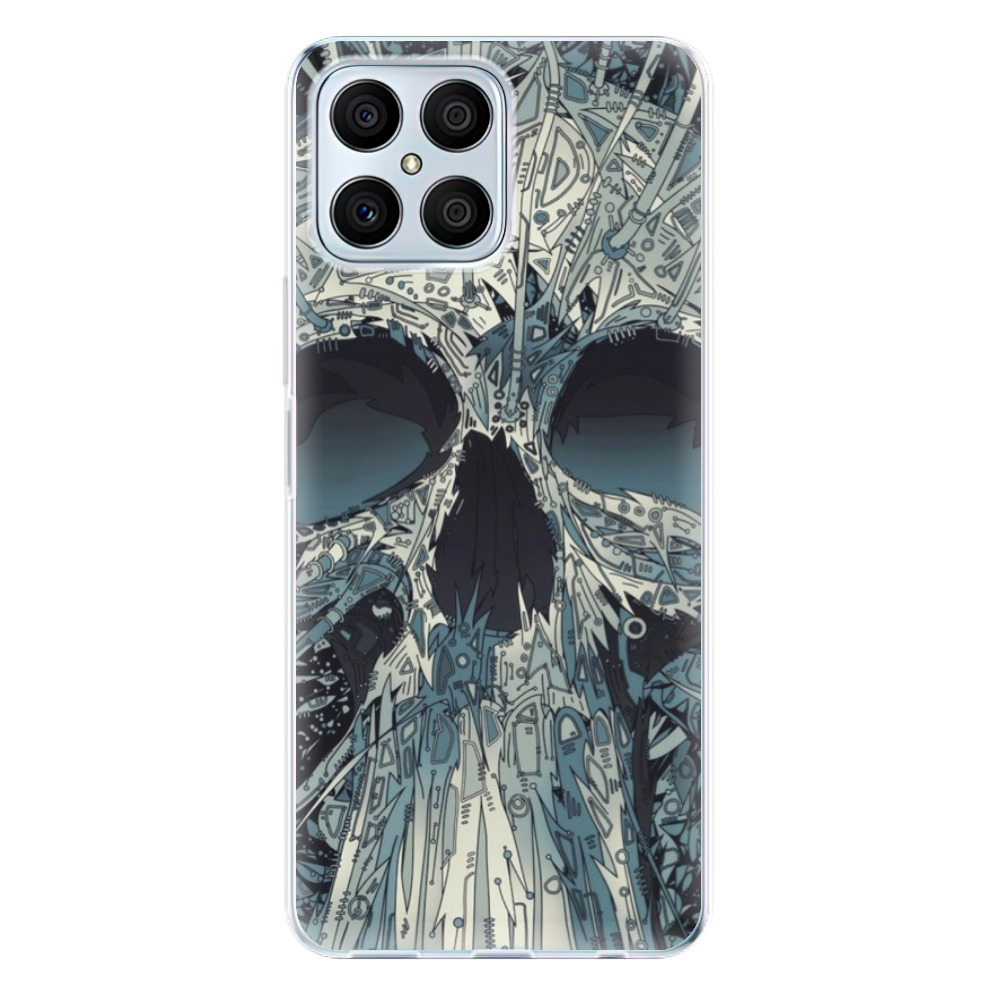 Odolné silikónové puzdro iSaprio - Abstract Skull - Honor X8