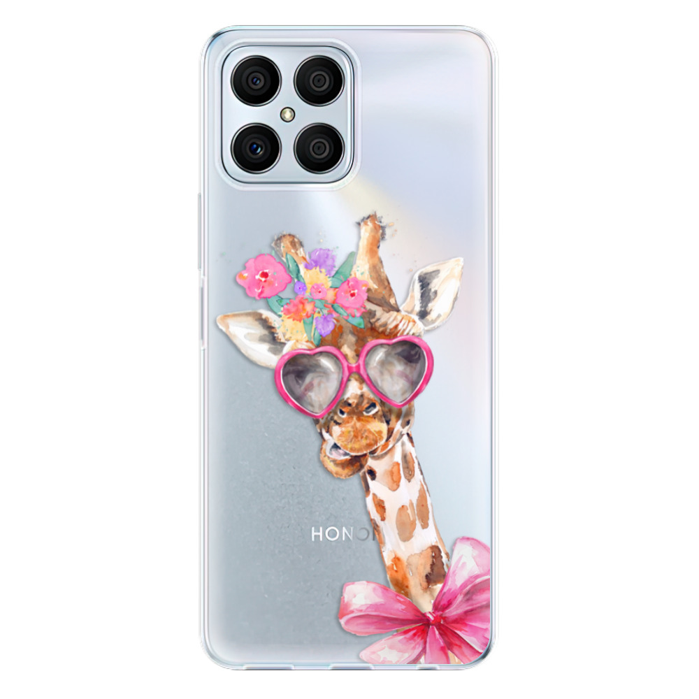 Odolné silikónové puzdro iSaprio - Lady Giraffe - Honor X8