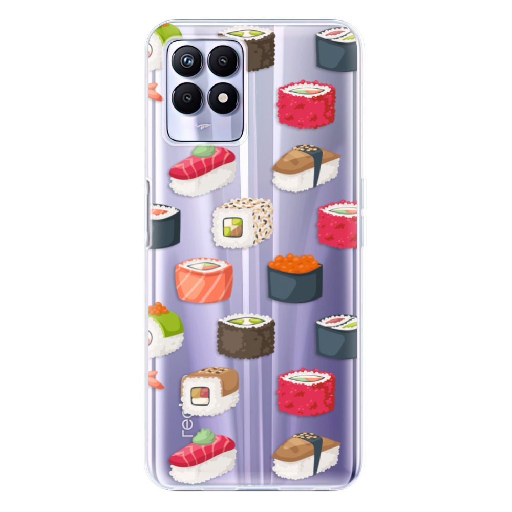 Odolné silikónové puzdro iSaprio - Sushi Pattern - Realme 8i