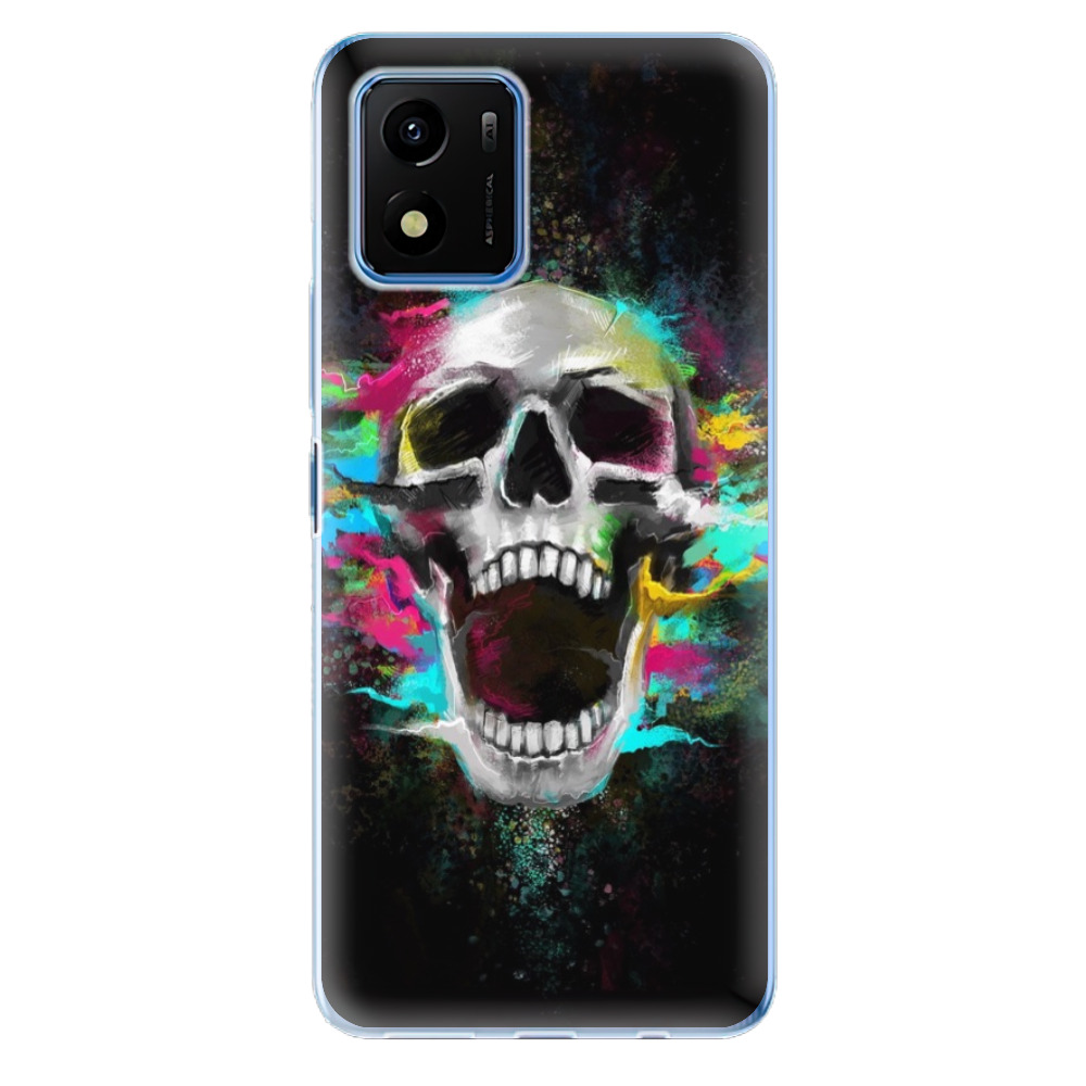 Odolné silikónové puzdro iSaprio - Skull in Colors - Vivo Y01