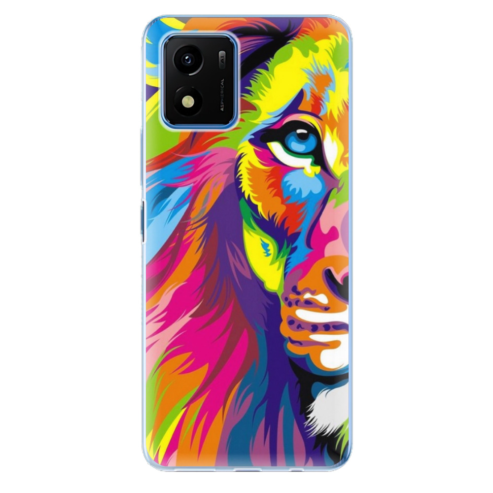 Odolné silikónové puzdro iSaprio - Rainbow Lion - Vivo Y01
