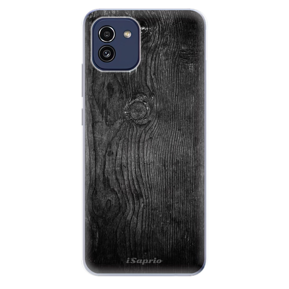 Odolné silikónové puzdro iSaprio - Black Wood 13 - Samsung Galaxy A03