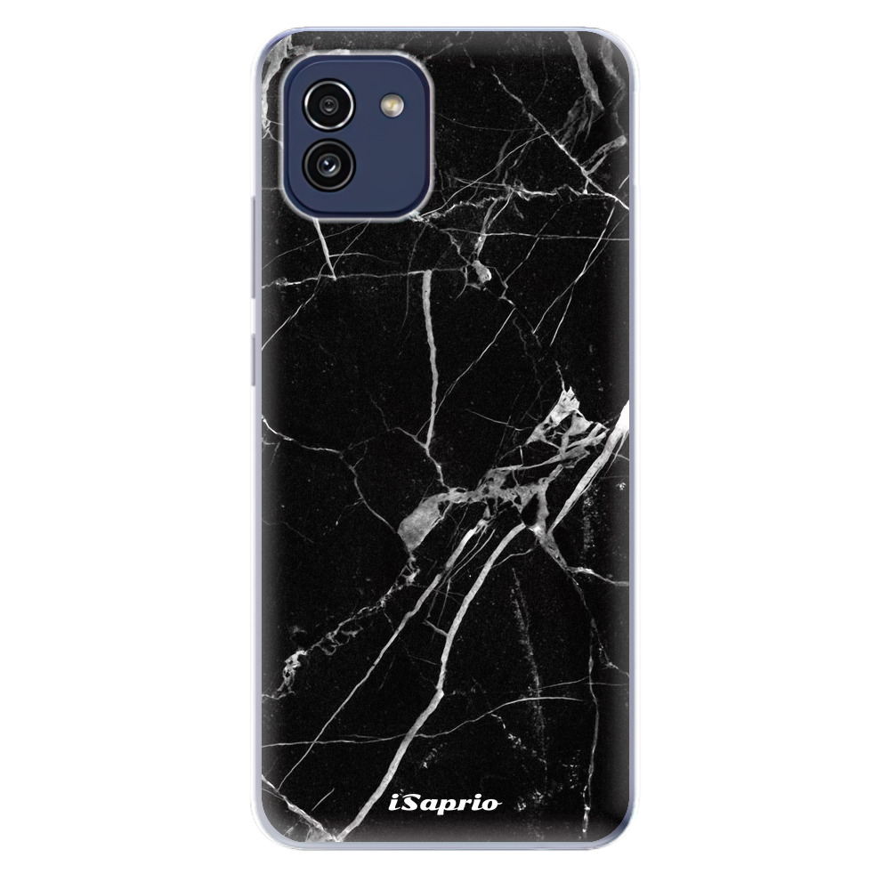 Odolné silikónové puzdro iSaprio - Black Marble 18 - Samsung Galaxy A03