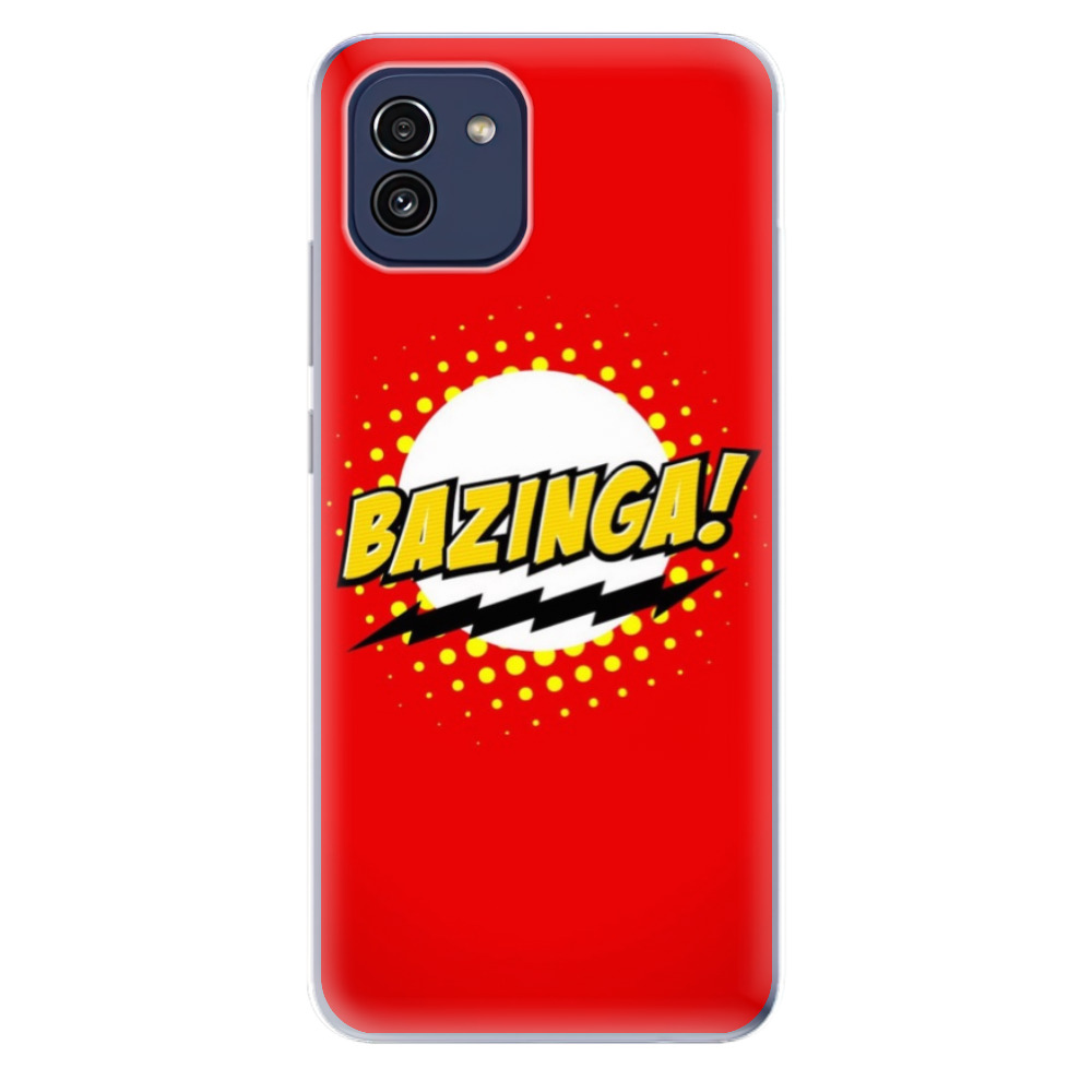 Odolné silikónové puzdro iSaprio - Bazinga 01 - Samsung Galaxy A03