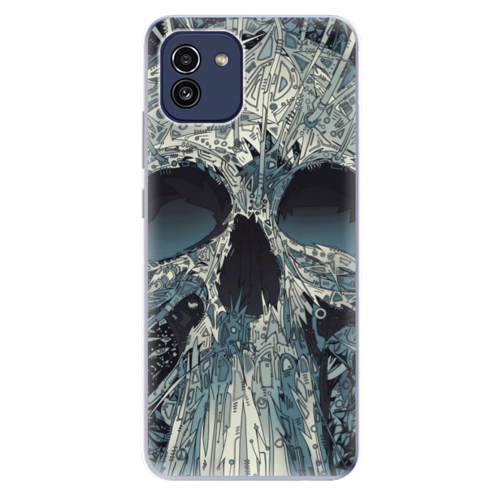 Odolné silikónové puzdro iSaprio - Abstract Skull - Samsung Galaxy A03