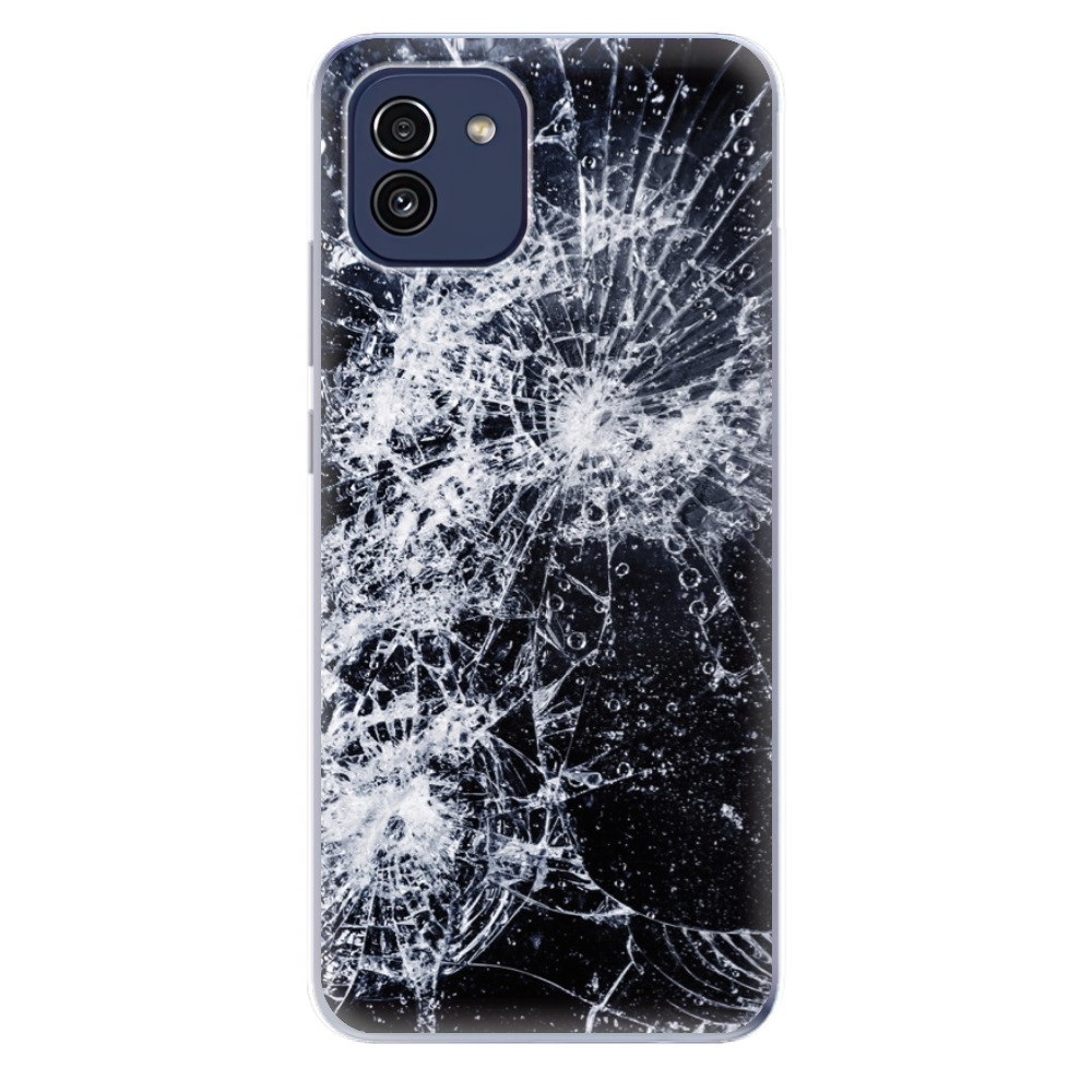 Odolné silikónové puzdro iSaprio - Cracked - Samsung Galaxy A03