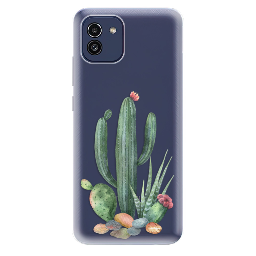 Odolné silikónové puzdro iSaprio - Cacti 02 - Samsung Galaxy A03