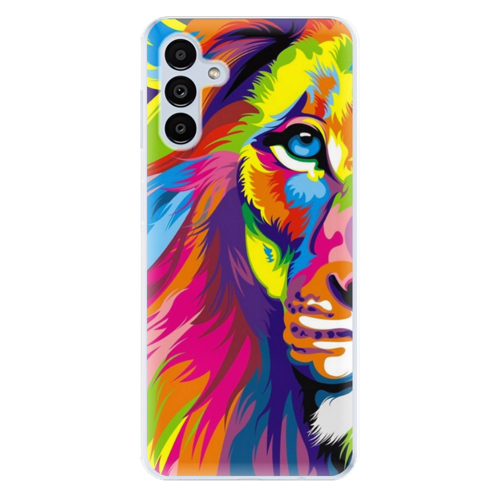 Odolné silikónové puzdro iSaprio - Rainbow Lion - Samsung Galaxy A13 5G