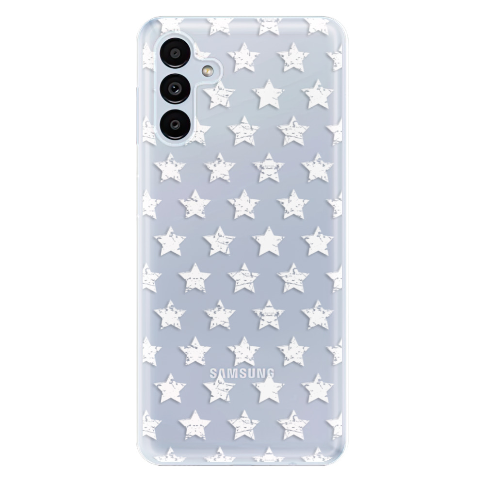 Odolné silikónové puzdro iSaprio - Stars Pattern - white - Samsung Galaxy A13 5G