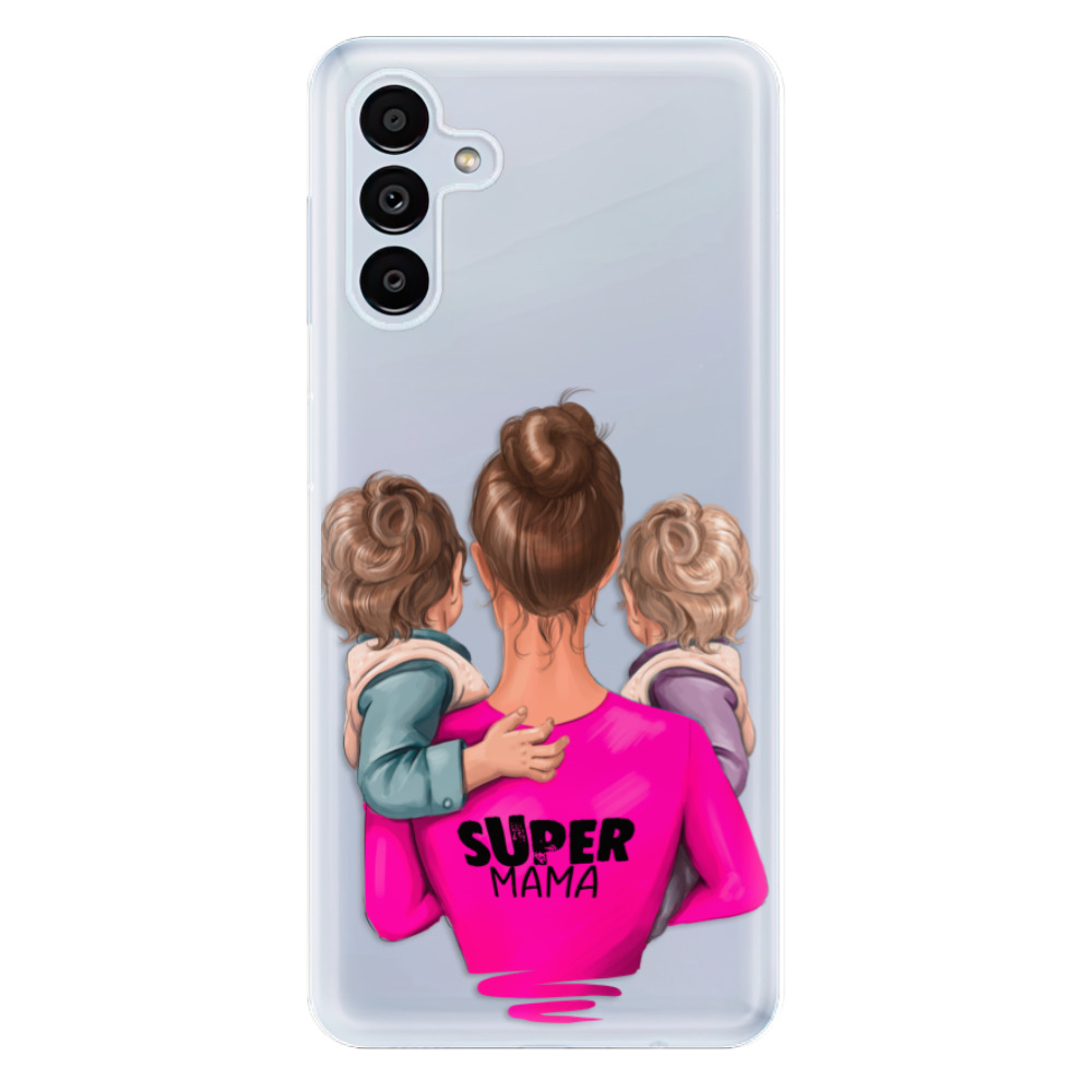 Odolné silikónové puzdro iSaprio - Super Mama - Two Boys - Samsung Galaxy A13 5G