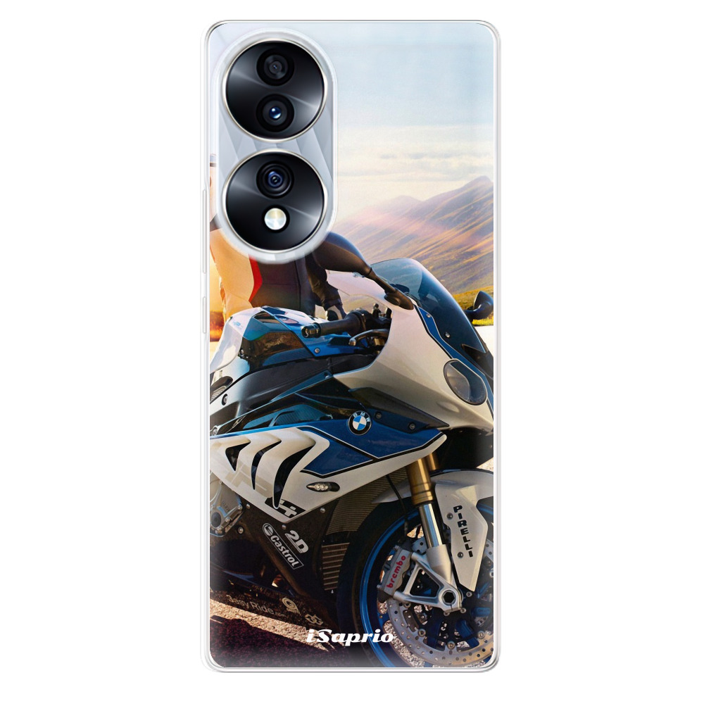 Odolné silikónové puzdro iSaprio - Motorcycle 10 - Honor 70