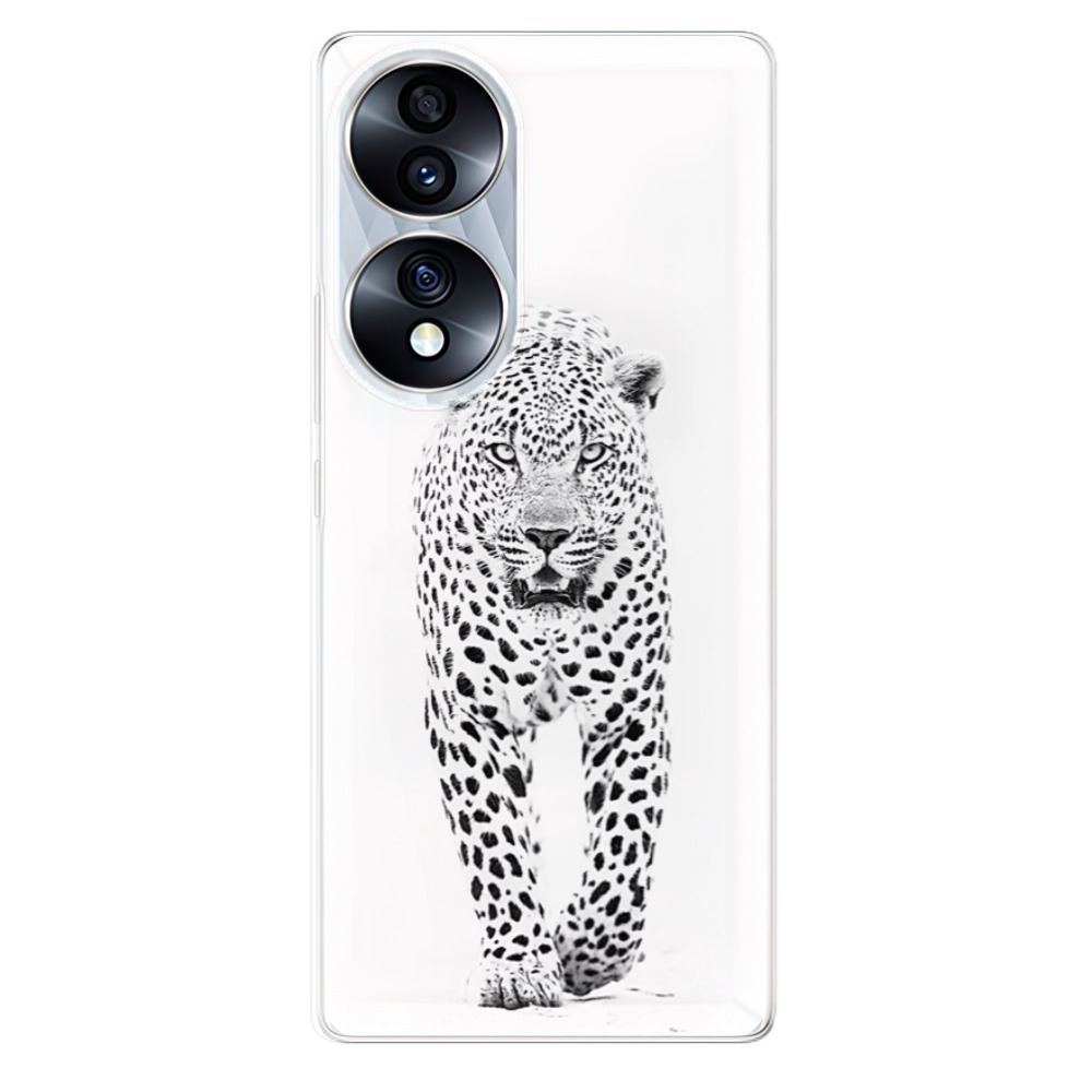 Odolné silikónové puzdro iSaprio - White Jaguar - Honor 70