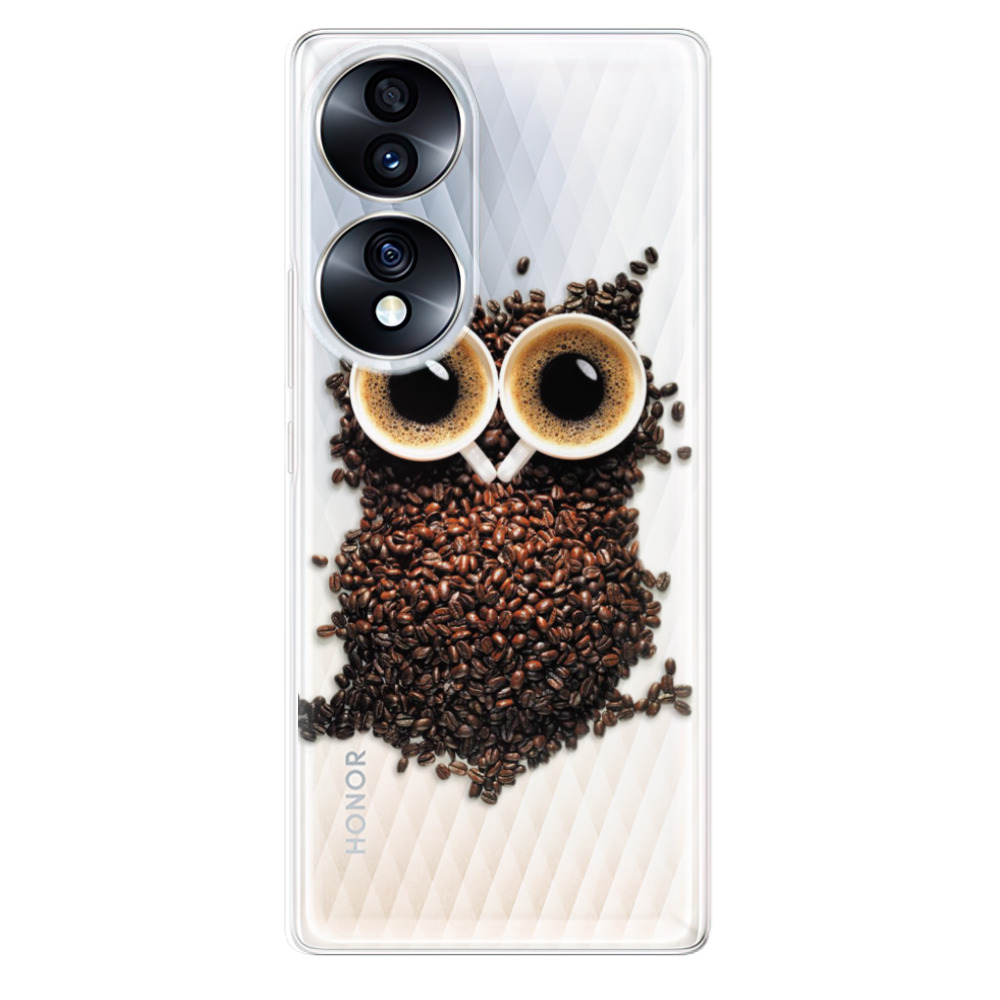 Odolné silikónové puzdro iSaprio - Owl And Coffee - Honor 70