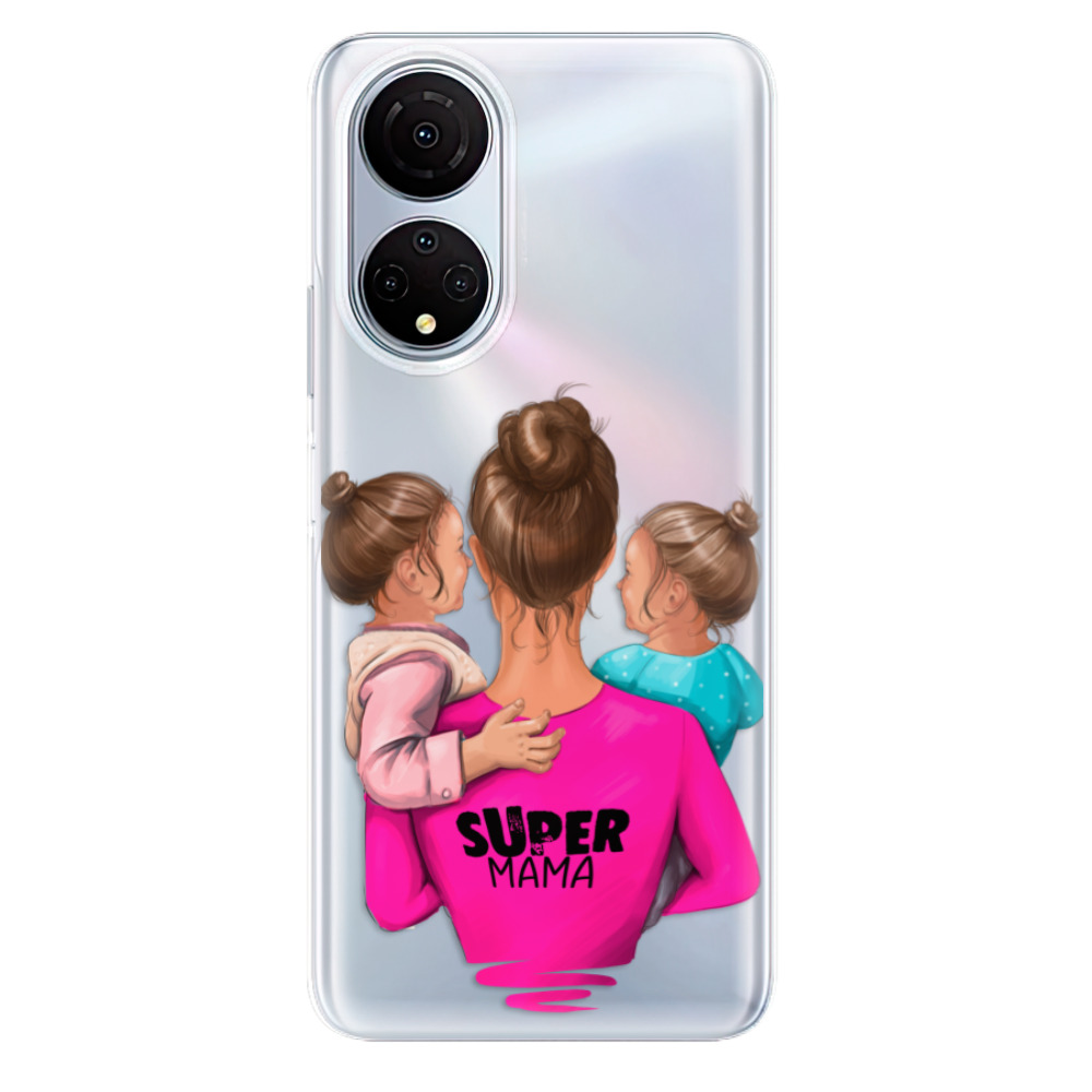 Odolné silikónové puzdro iSaprio - Super Mama - Two Girls - Honor X7