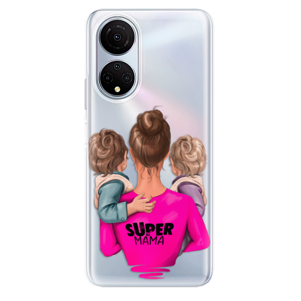 Odolné silikónové puzdro iSaprio - Super Mama - Two Boys - Honor X7