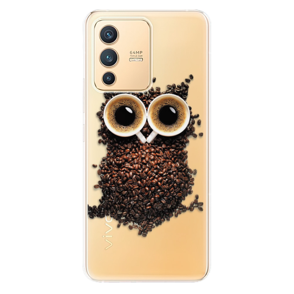 Odolné silikónové puzdro iSaprio - Owl And Coffee - Vivo V23 5G