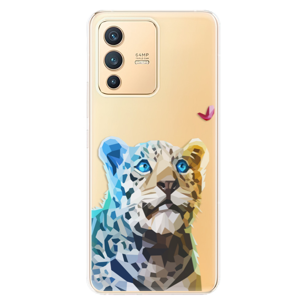Odolné silikónové puzdro iSaprio - Leopard With Butterfly - Vivo V23 5G
