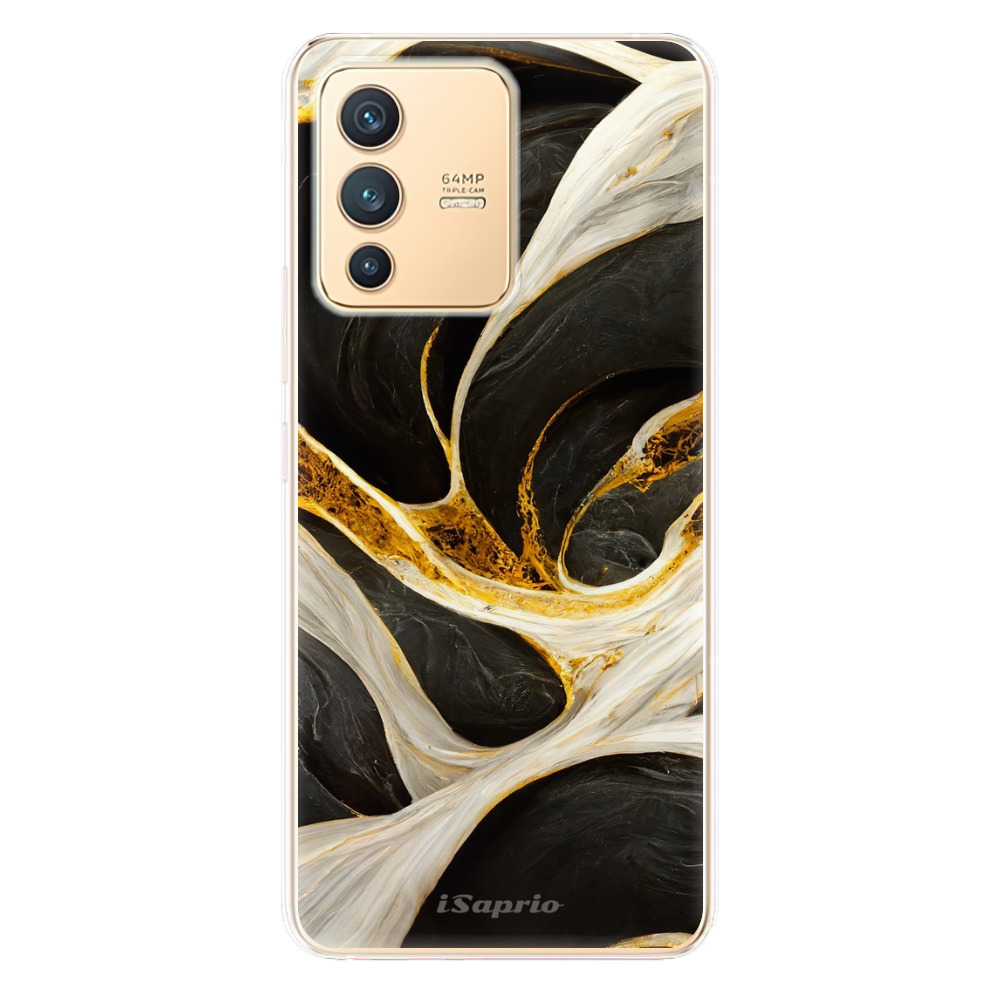 Odolné silikónové puzdro iSaprio - Black and Gold - Vivo V23 5G