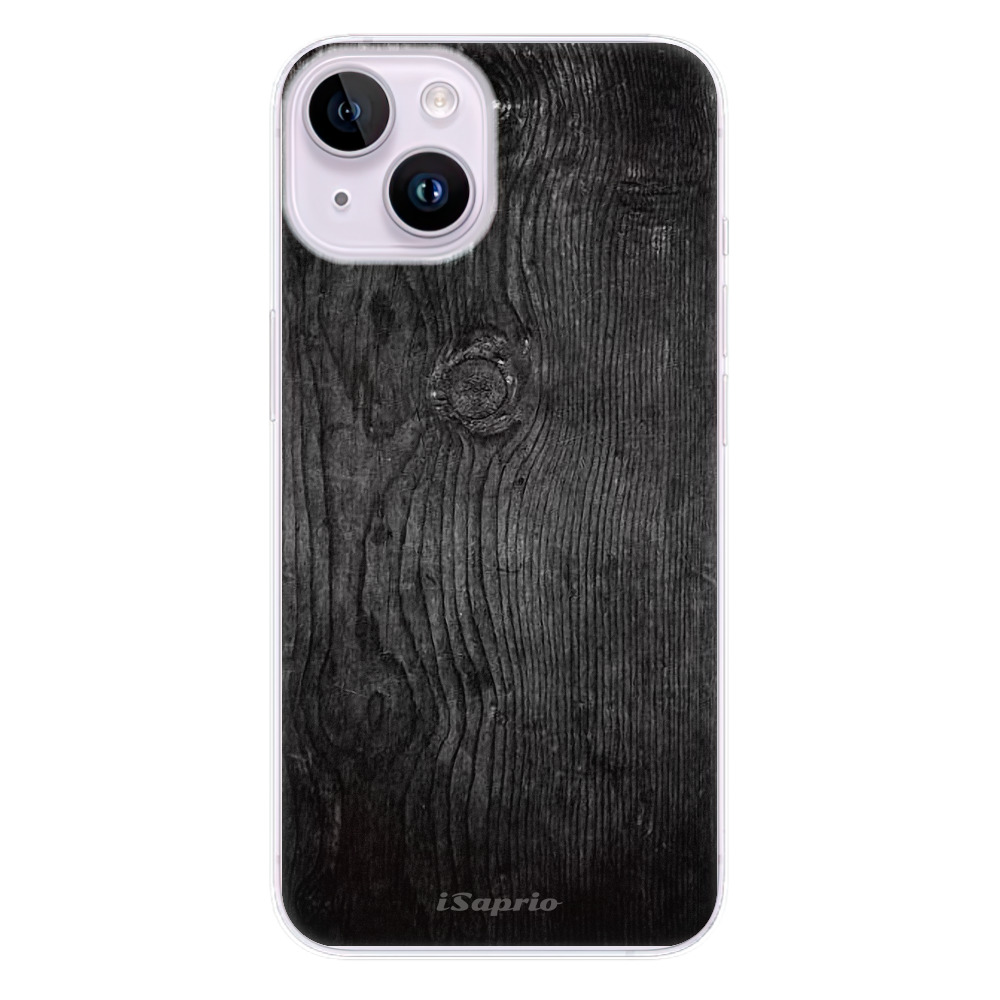 Odolné silikónové puzdro iSaprio - Black Wood 13 - iPhone 14