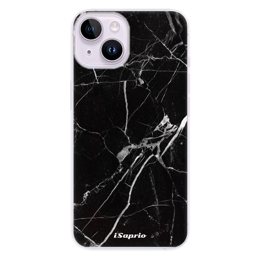 Odolné silikónové puzdro iSaprio - Black Marble 18 - iPhone 14