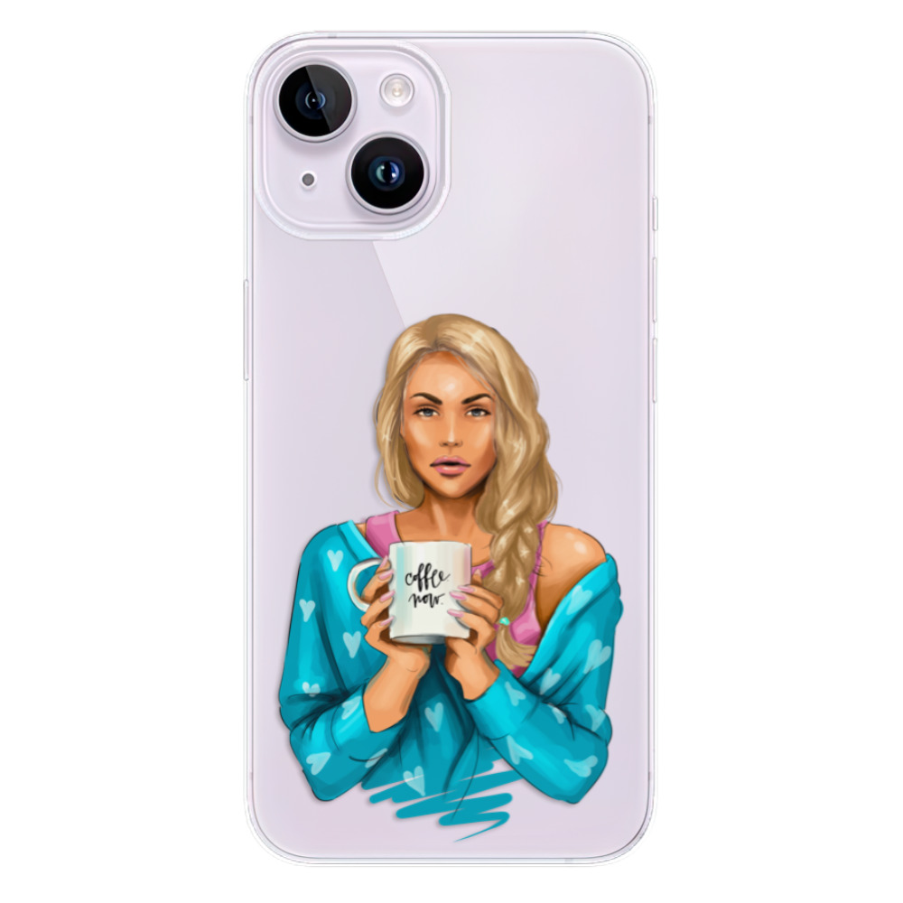 Odolné silikónové puzdro iSaprio - Coffe Now - Blond - iPhone 14