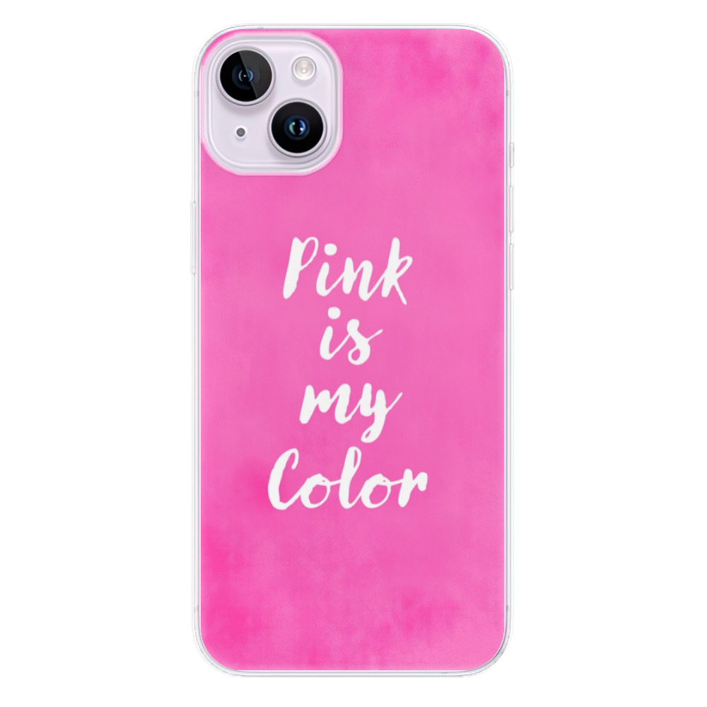 Odolné silikónové puzdro iSaprio - Pink is my color - iPhone 14 Plus