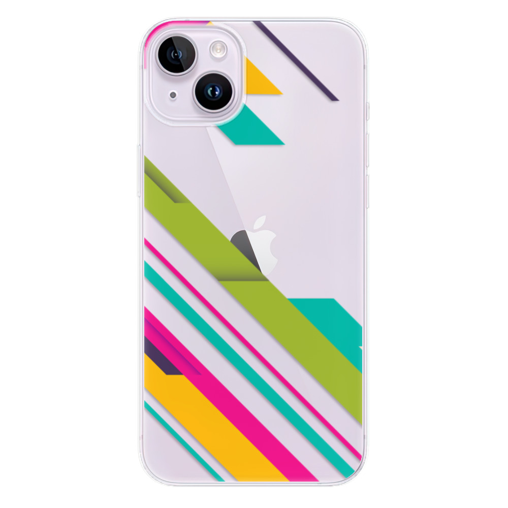 Odolné silikónové puzdro iSaprio - Color Stripes 03 - iPhone 14 Plus