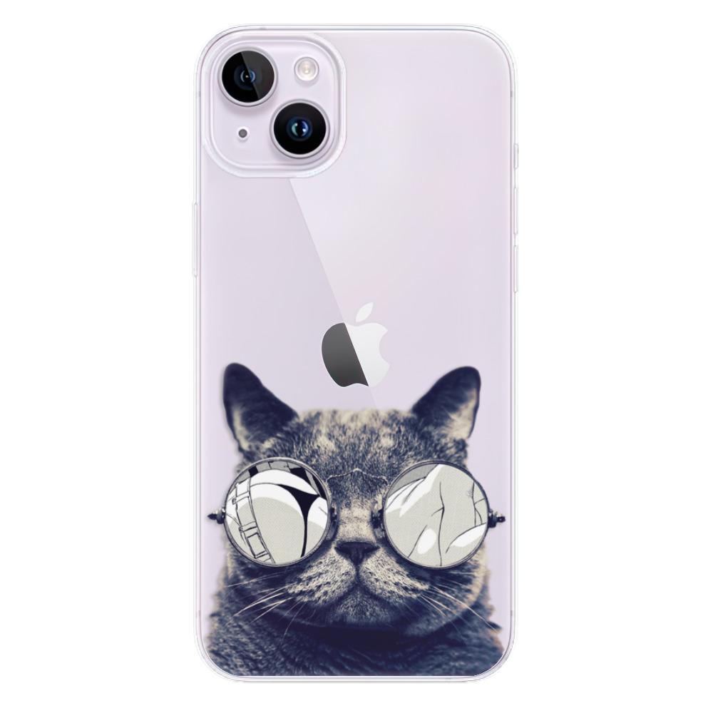 Odolné silikónové puzdro iSaprio - Crazy Cat 01 - iPhone 14 Plus
