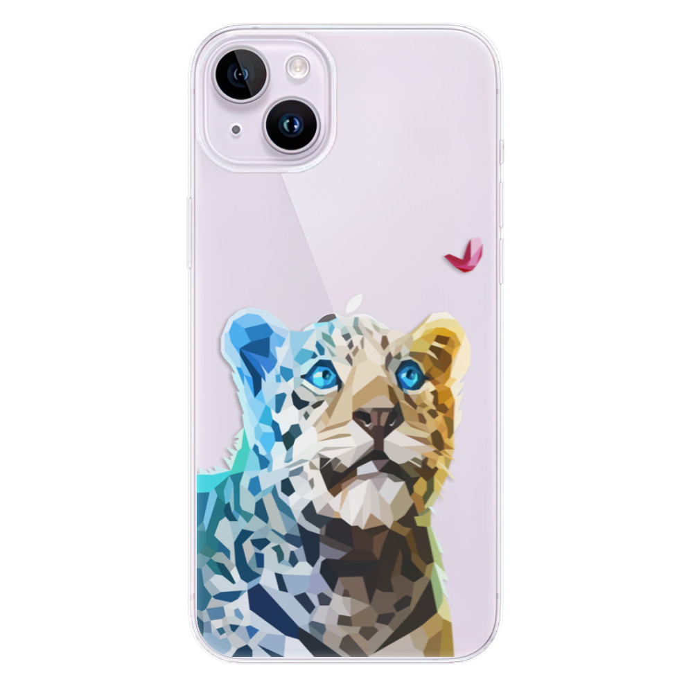 Odolné silikónové puzdro iSaprio - Leopard With Butterfly - iPhone 14 Plus