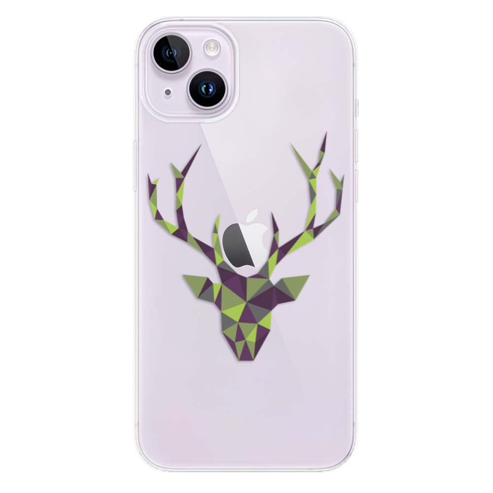 Odolné silikónové puzdro iSaprio - Deer Green - iPhone 14 Plus