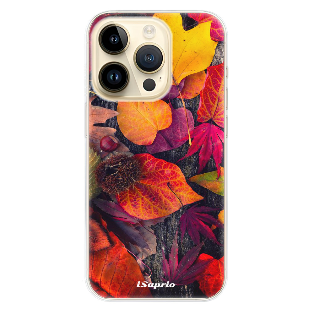 Odolné silikónové puzdro iSaprio - Autumn Leaves 03 - iPhone 14 Pro