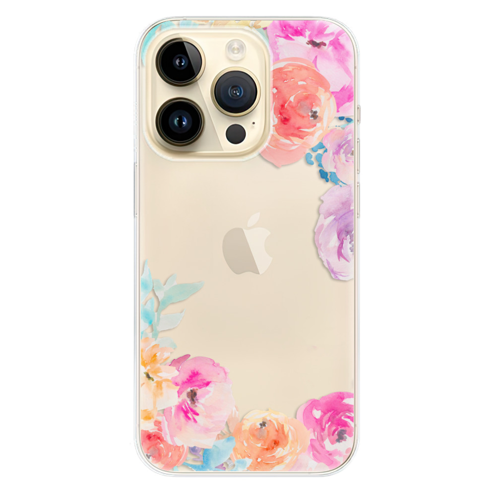 Odolné silikónové puzdro iSaprio - Flower Brush - iPhone 14 Pro