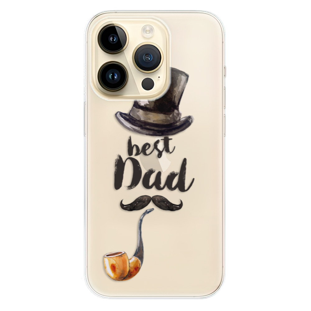 Odolné silikónové puzdro iSaprio - Best Dad - iPhone 14 Pro