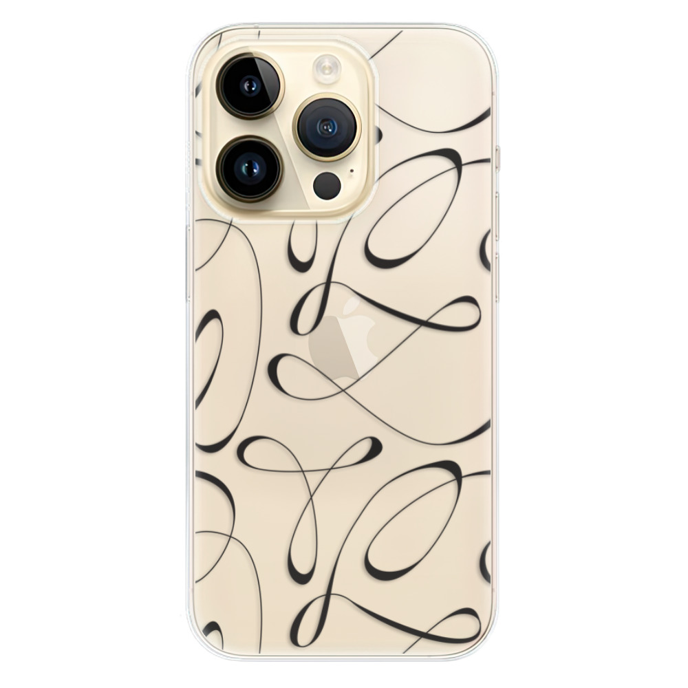 Odolné silikónové puzdro iSaprio - Fancy - black - iPhone 14 Pro