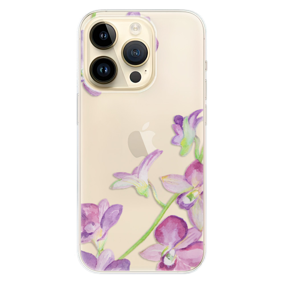 Odolné silikónové puzdro iSaprio - Purple Orchid - iPhone 14 Pro