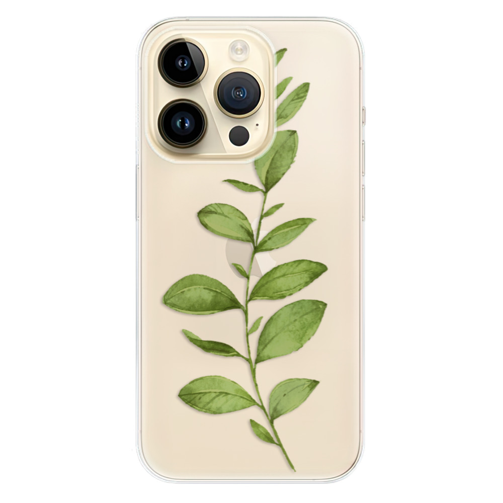 Odolné silikónové puzdro iSaprio - Green Plant 01 - iPhone 14 Pro