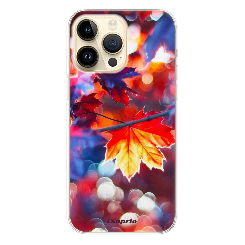 Odolné silikónové puzdro iSaprio - Autumn Leaves 02 - iPhone 14 Pro Max
