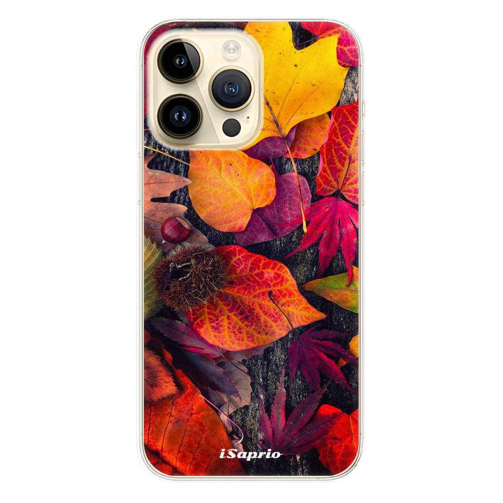Odolné silikónové puzdro iSaprio - Autumn Leaves 03 - iPhone 14 Pro Max