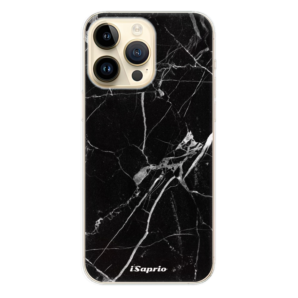 Odolné silikónové puzdro iSaprio - Black Marble 18 - iPhone 14 Pro Max