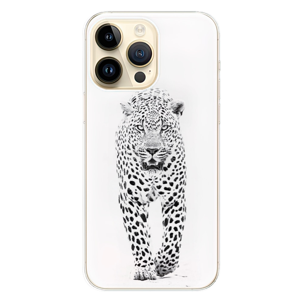 Odolné silikónové puzdro iSaprio - White Jaguar - iPhone 14 Pro Max