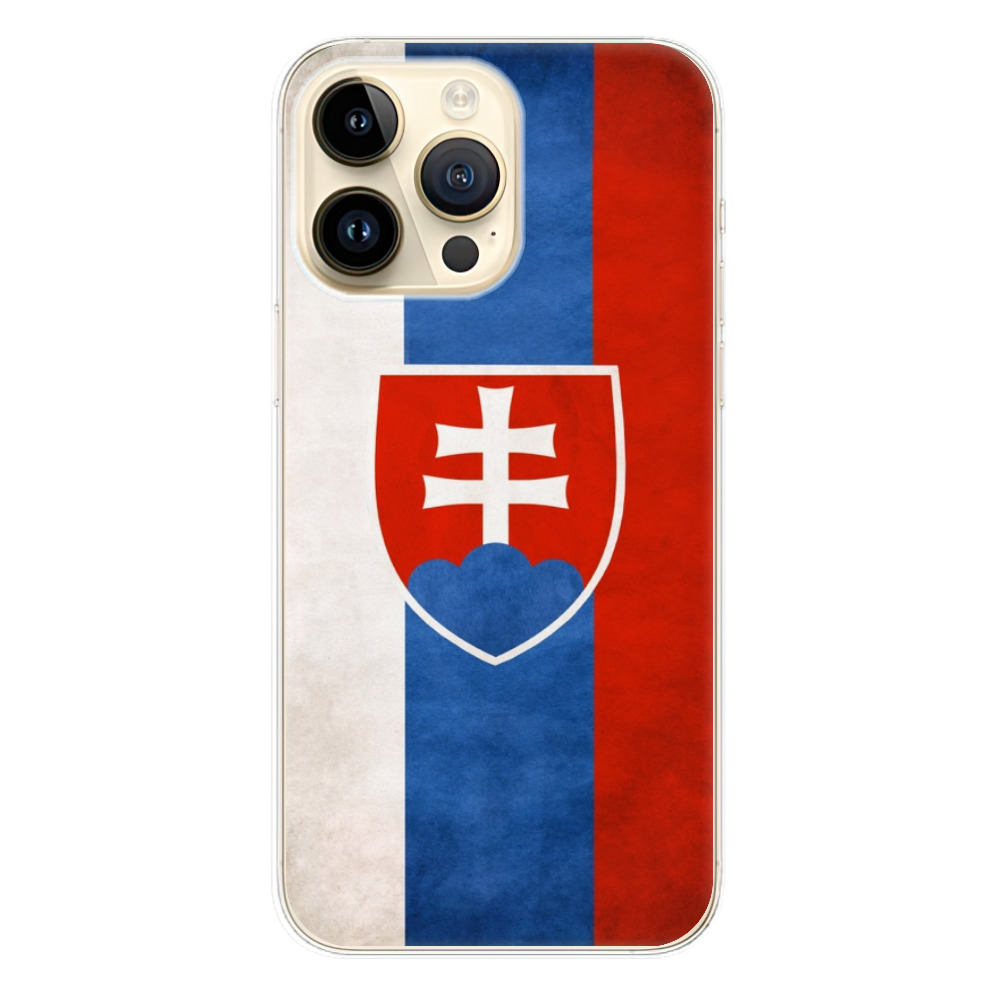 Odolné silikónové puzdro iSaprio - Slovakia Flag - iPhone 14 Pro Max